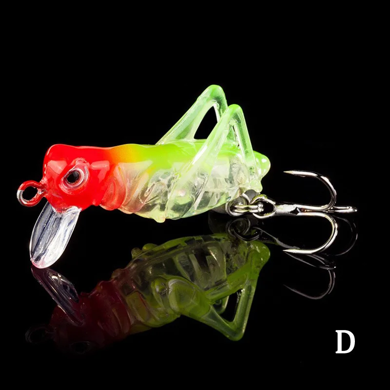 1 Uds 4,5 cm 3g saltamontes insectos Señuelos de Pesca Pesca con mosca Wobbler señuelo cebo duro realista lubina Jerkbaits Swimbait Pesca - imagen 4