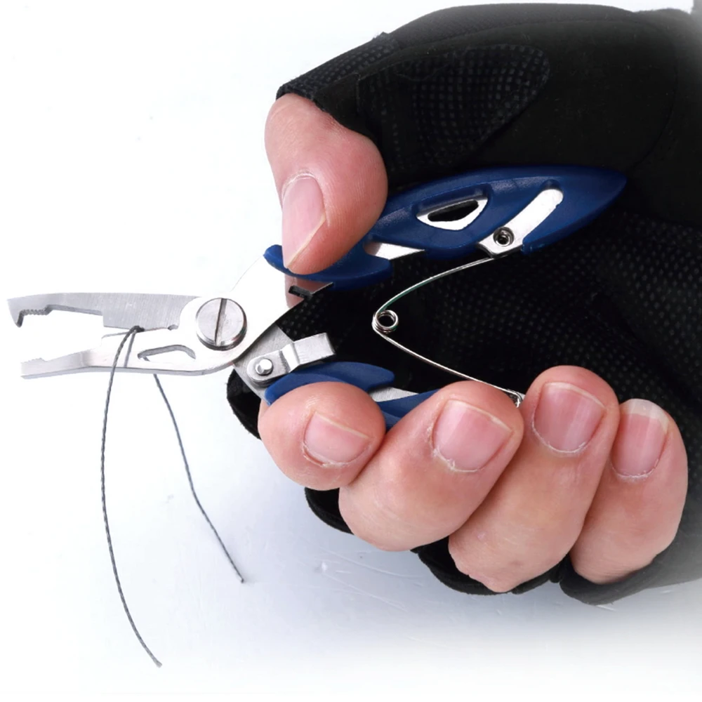 Alicates y tijeras de pesca de acero inoxidable, cortador de línea, señuelo, cebo, kit de herramientas de aparejos de gancho, todo para accesorios de pesca, nuevo - imagen 4