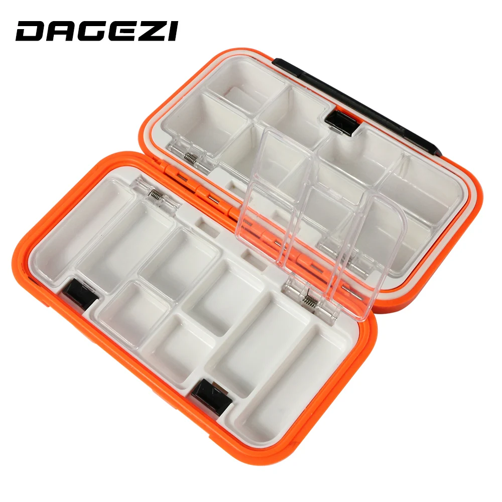 DAGEZI-caja de pesca con mosca multifunción, accesorios de pesca, 16 compartimentos, ajustable, Popper - imagen 5