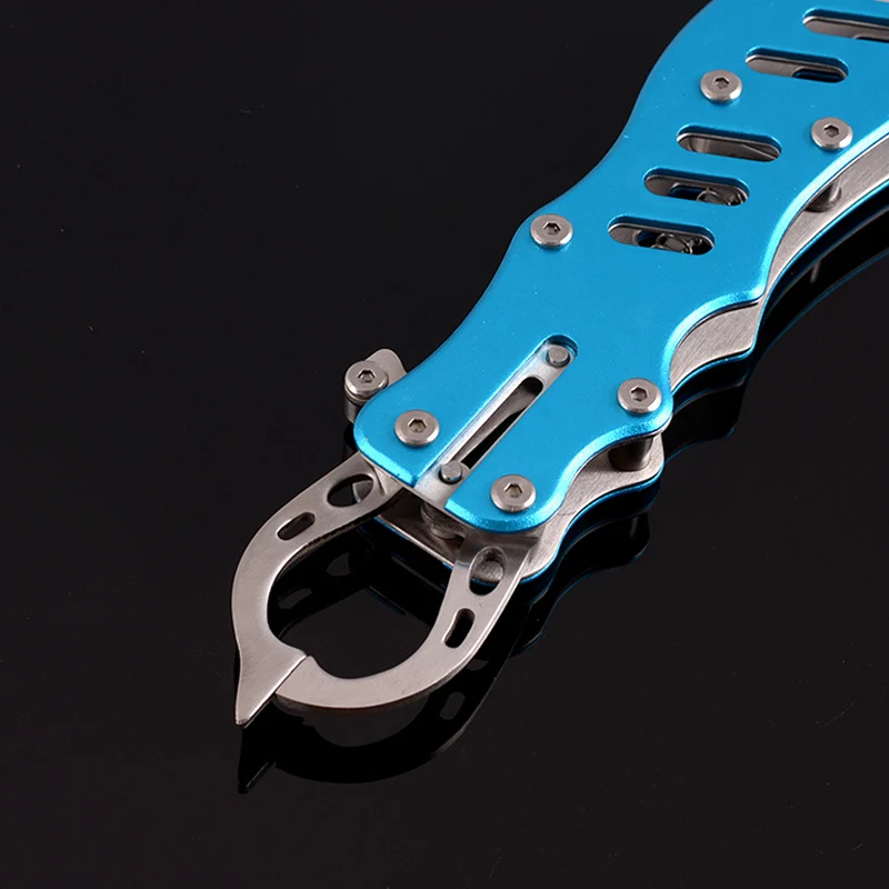 Portable Aluminum Alloy Fishing Grip For Fish Lip Gripper Grabber Grips Fishing Tackle Tool Multifunction Pliers Equipment T4 - imagen 4