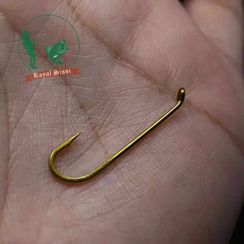 Juego de 60 uds surtido de 3 tamaños, 2 ganchos para moscas en seco de longitud 6 # 8 # 10 # 12 # 14 #   Ganchos de trucha de vástago alargados para moscas de serpentina de trucha de agua dulce - imagen 4