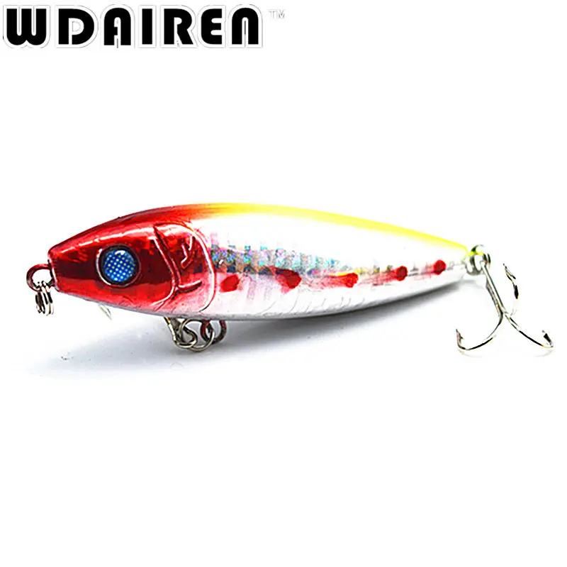 Señuelo de manivela Popper para Pesca, cebo duro de 8cm y 12g, aparejos de Pesca 6 #, anzuelos Crankbait NE-327, 1 ud. - imagen 2