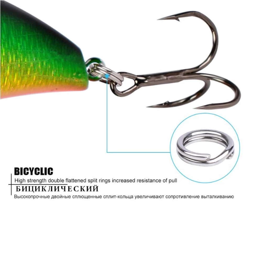 Señuelo de pesca Crankbait, 11cm, 18,5g, cebo Artificial duro para buceo profundo, 1,8 m-3,6 m, ojos 3D, todo para la pesca, 1 unids/lote - imagen 5