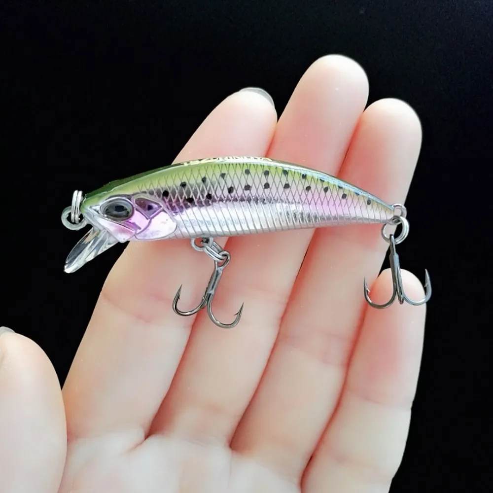 Tsurinoya-señuelo de pesca de pececillos, cebo Artificial duro, ojos 3D, accesorios Crankbait, 5cm, 5g, 10 unidades - imagen 2