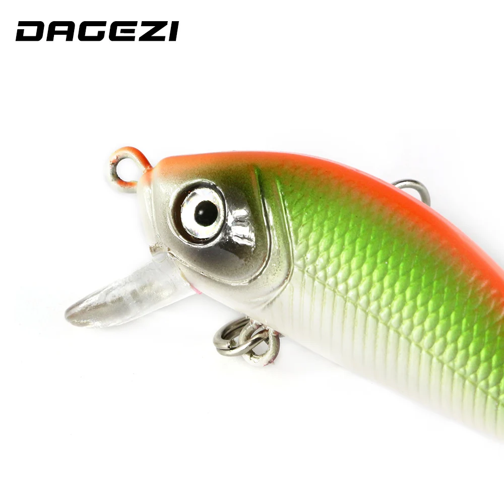 DAGEZI-Cebo duro de pesca, 3,7g/5cm, con gancho 6 #, profundidad de buceo 0,8 m-1,2 m, aparejos de pesca con caja - imagen 4