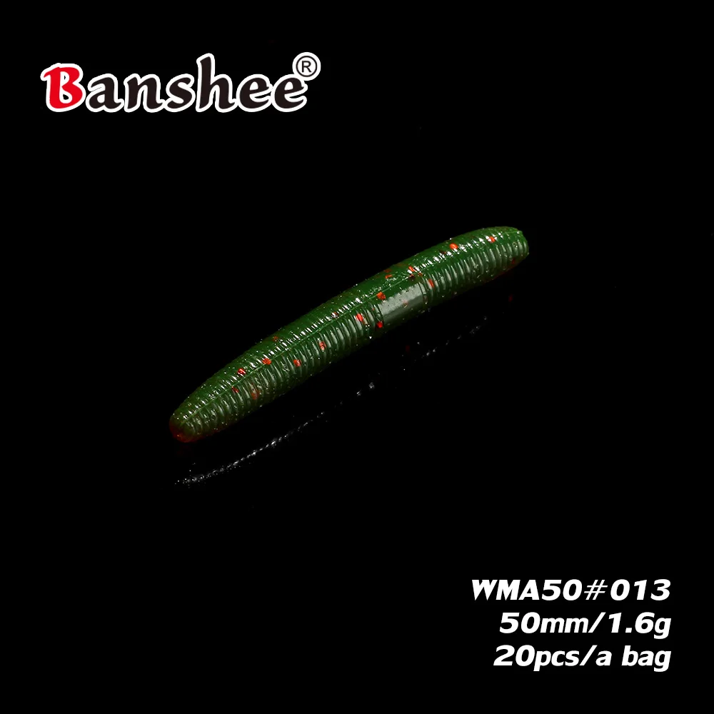 WMA50-señuelo de gusano blando Swimbait 1,6g/ 50mm, lote de 20 unidades de plástico falso realista, Walleye, lubina, pesca Artificial - imagen 5