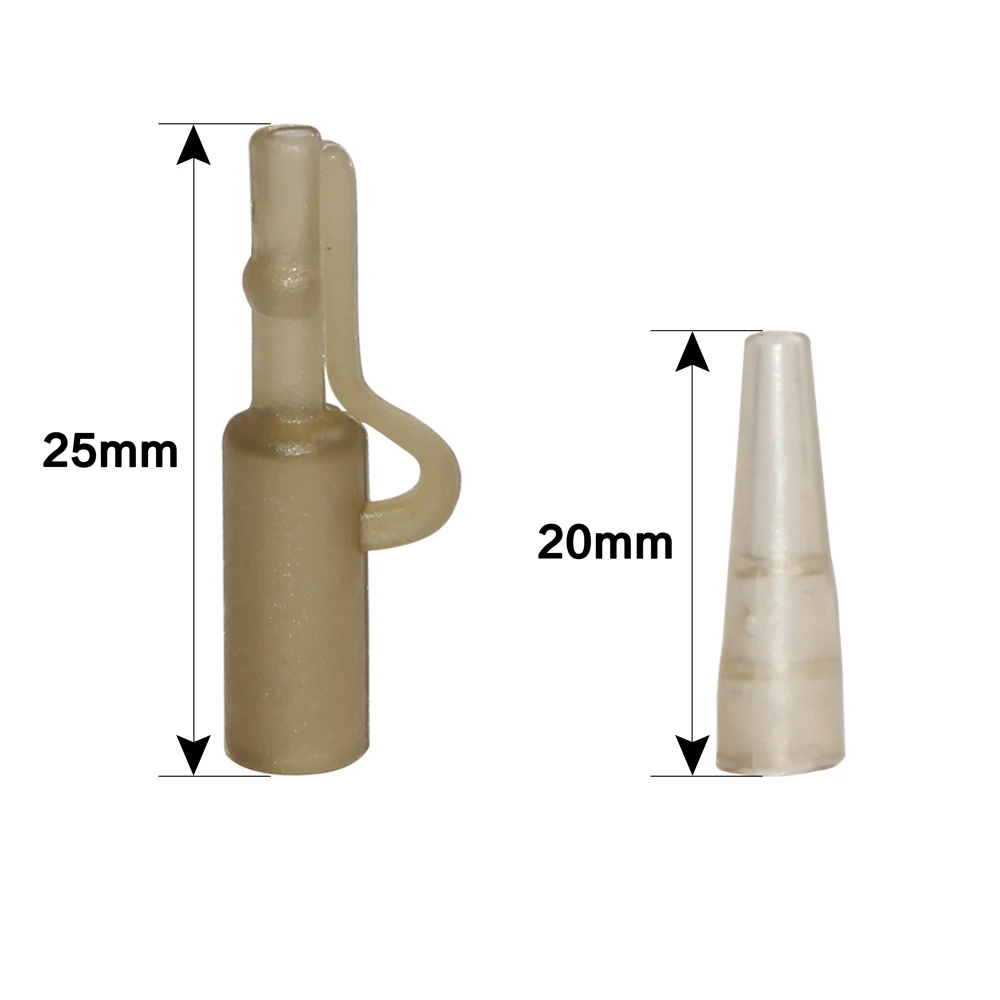 Kit de aparejos de pesca de carpa, 60 piezas, con pasadores, tubos de goma de cola, giratorios de pesca mate y Clip de plomo de seguridad - imagen 2