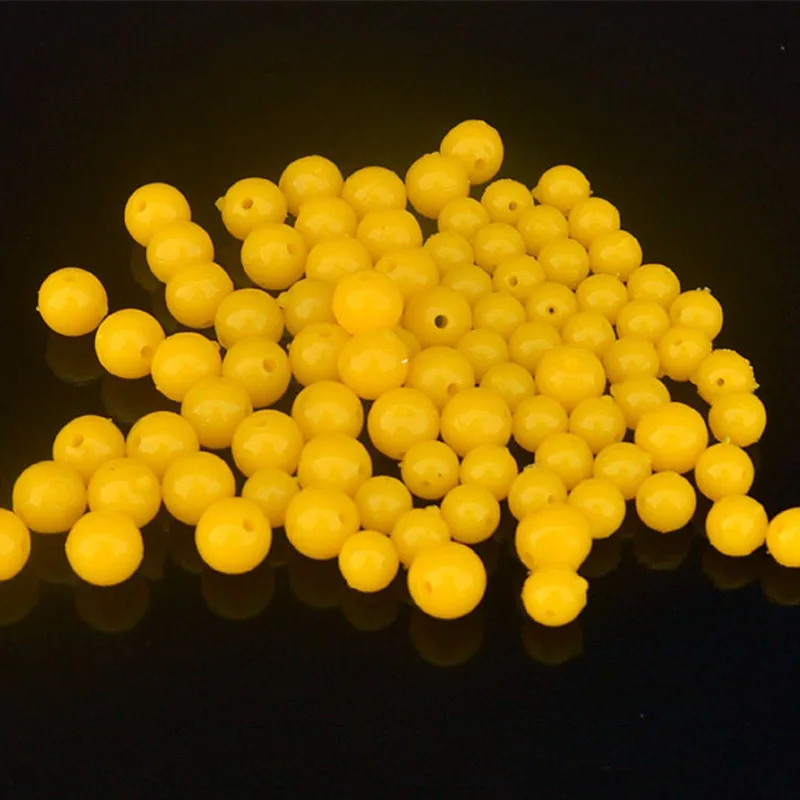 Señuelos de pesca con bola flotante, cebo suave y fragante amarillo, olor a maíz, 8mm/10mm/14mm, señuelos artificiales semiflotantes, lote de 20 piezas - imagen 4