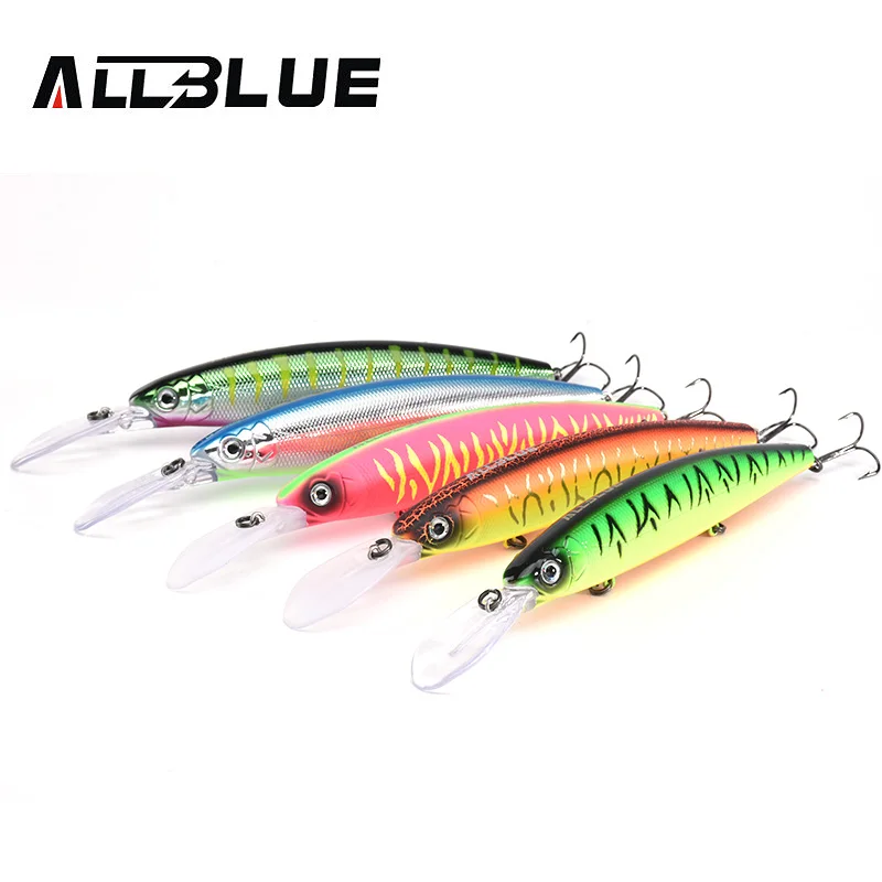 ALLBLUE CRAFTY-señuelo de pesca flotante lento, cebo de plástico de 130mm, 27,5g, Wobbler, para piscardo, Longbill, Crankbait, para Lucio - imagen 4
