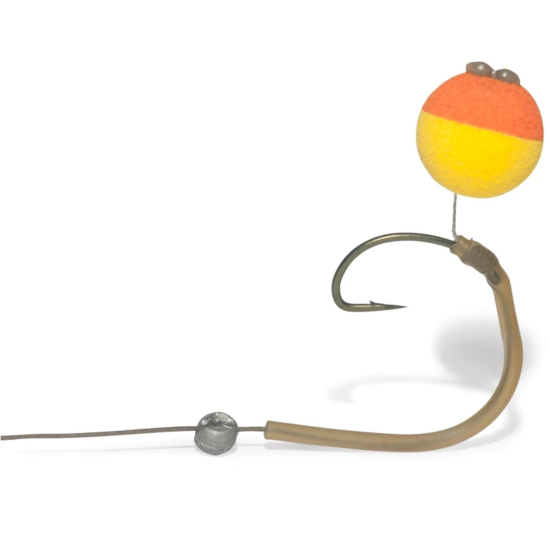 Bimoo-alingers de pesca de camuflaje verde, fácil de usar, 2-10 ganchos al vapor para pescar carpa gruesa, manga de goma, 10 Uds. - imagen 5