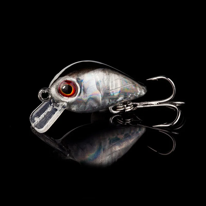 Señuelo de pesca Crankbait de 30mm y 1,6g, cebo Artificial de manivela dura, Wobblers, Topwater, láser, Minnow, aparejos de pesca - imagen 5
