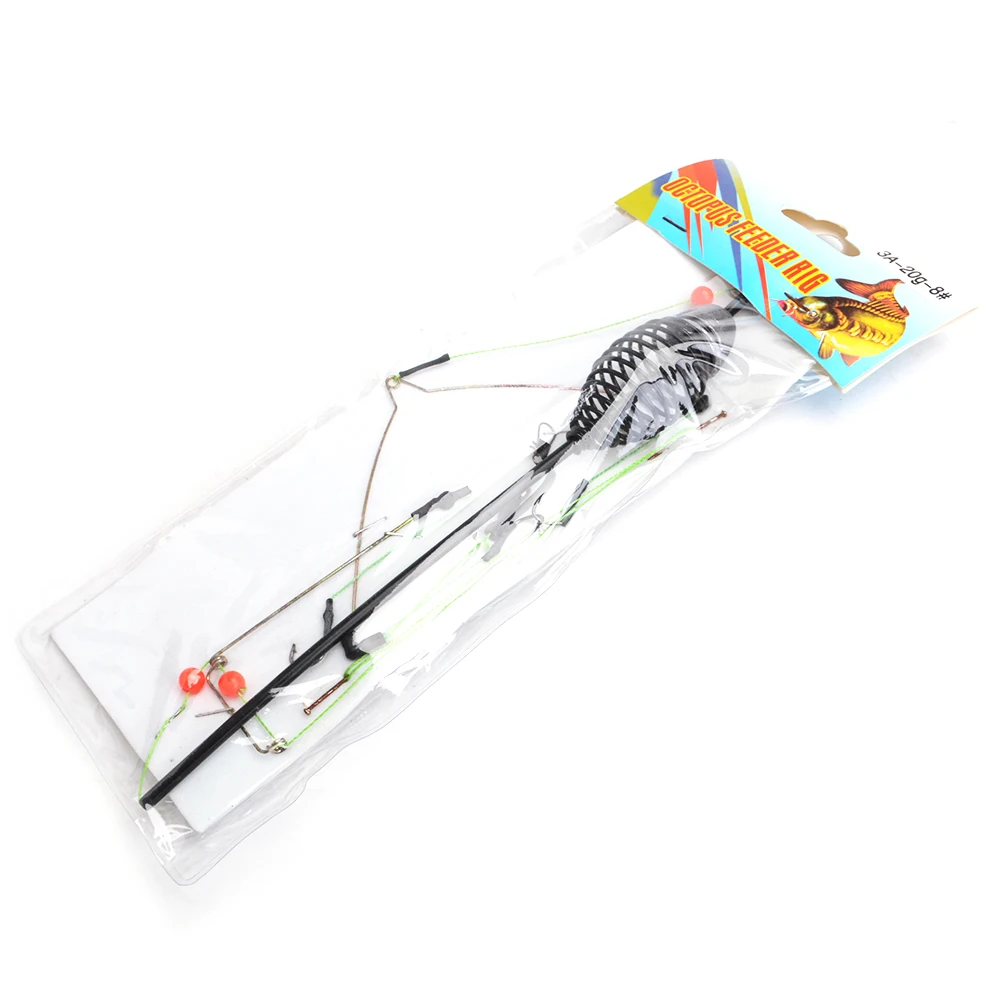 NGB 25g 40g 45g plomo de Metal pesca de carpa aparejos de pelo alimentador europeo cebo jaula grupo de pesca con gancho de soporte