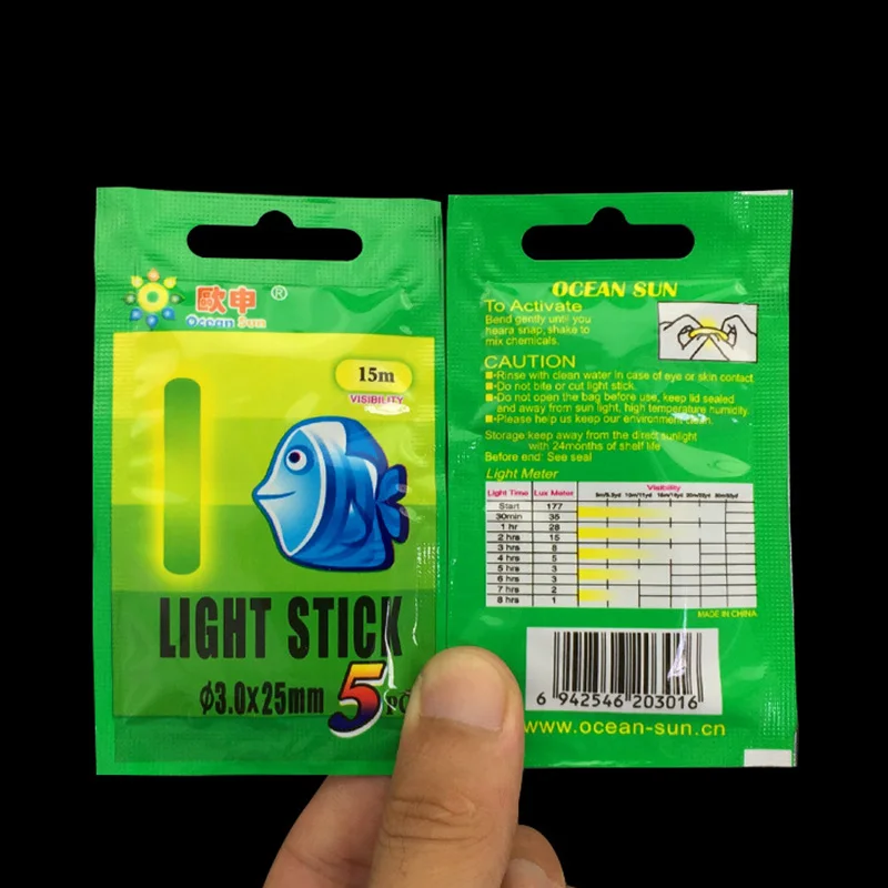 20/50 Uds 4,5*37mm flotador de pesca barra de luz fluorescente luces de varilla flotante nocturna barra que brilla en la oscuridad lotes útiles pesca/fiesta - imagen 3