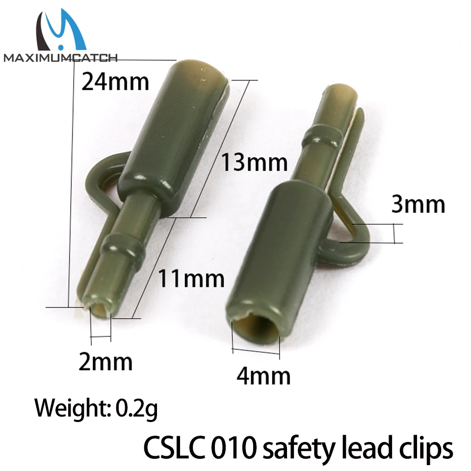 Maximumcatch-Clips de seguridad para pesca de carpa, tubos de goma con pasadores, herramientas de aparejos de pesca de carpa, 25 unidades - imagen 2