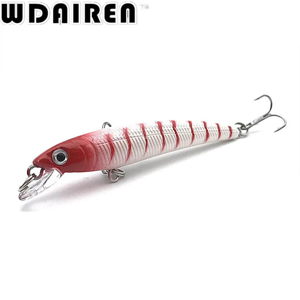 Señuelo de pesca de pececillos, cebo duro Artificial Wobbler de 7,5 cm y 5,6g, equipo de pesca de carpa que se hunde lentamente, Crankbait, 1 ud. - imagen 3