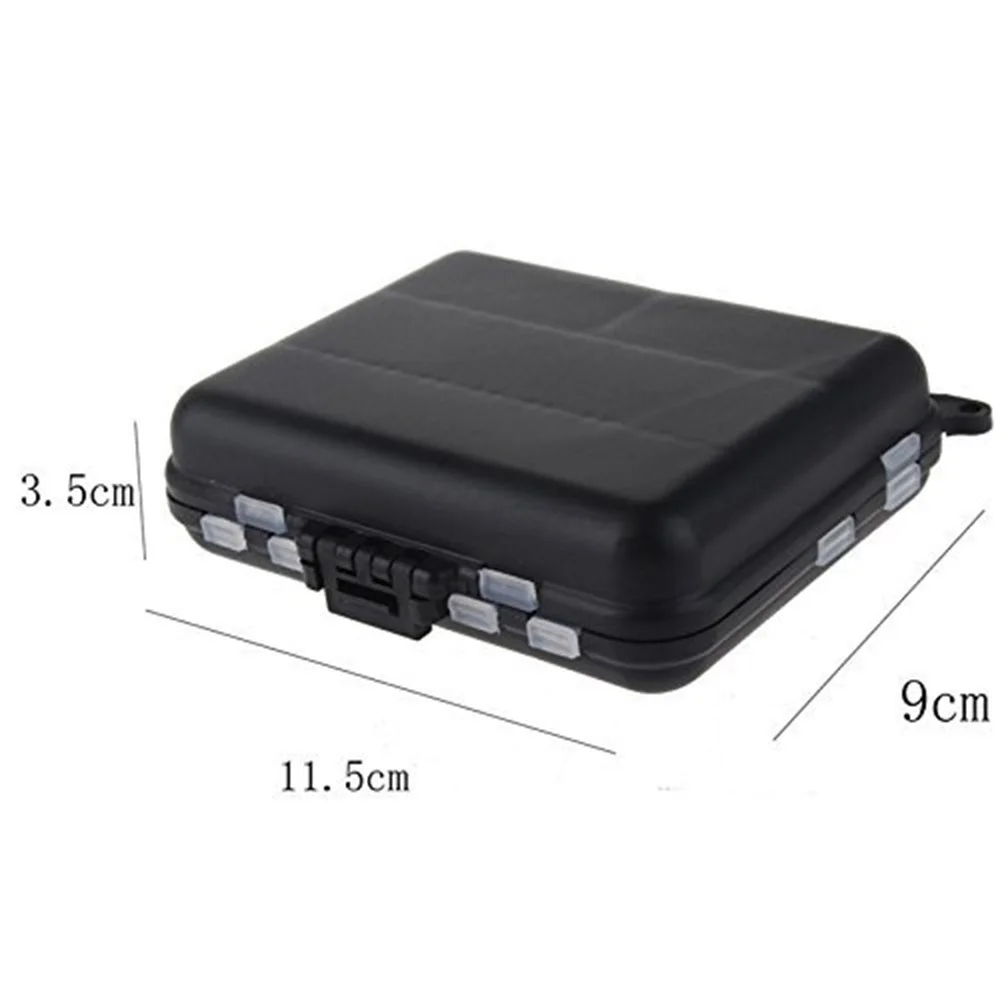 Caja de aparejos de pesca, almacenamiento de equipo de pesca impermeable, caja de accesorios de pesca de carpa, tamaño 11,5x9x3,5 cm - imagen 2