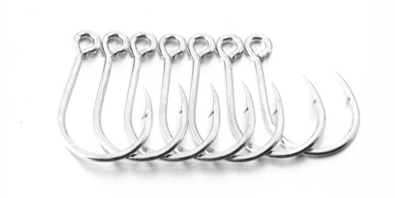 Mustad-anzuelo de Pesca de acero al carbono con púas, 1/2/4/6/8 #1/0 #-8/0 #, 10 paquetes - imagen 3