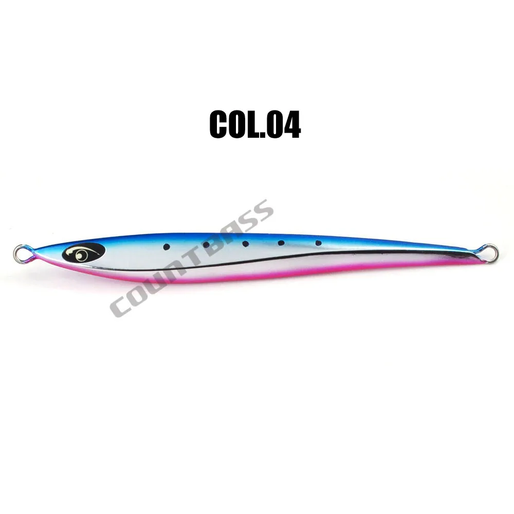 Señuelos de Jigging Countbass con ojos luminosos, plantillas de Metal para peces, agua salada, larga caída, plantilla rápida profunda, 150g, 5,3 oz - imagen 2