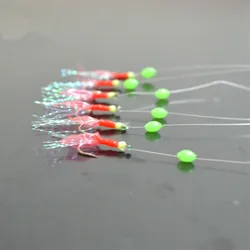 Señuelo lumínico rojo para mosca nocturna - Anzuelo de cuerda