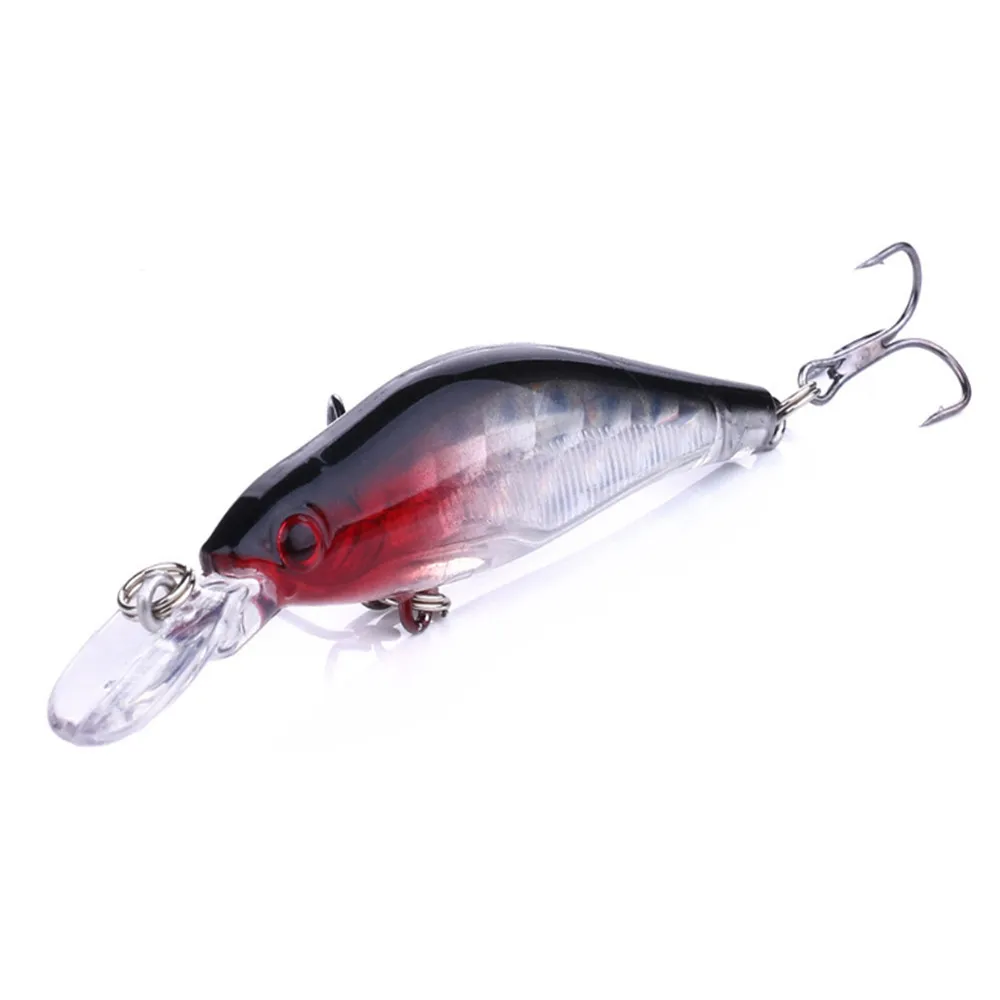 Señuelos de Pesca de pececillos, cebos duros artificiales, Crankbaits, aparejos de pesca con mosca, Wobbler Isca láser de plástico, 8 cm, 6,2g, 1 ud.