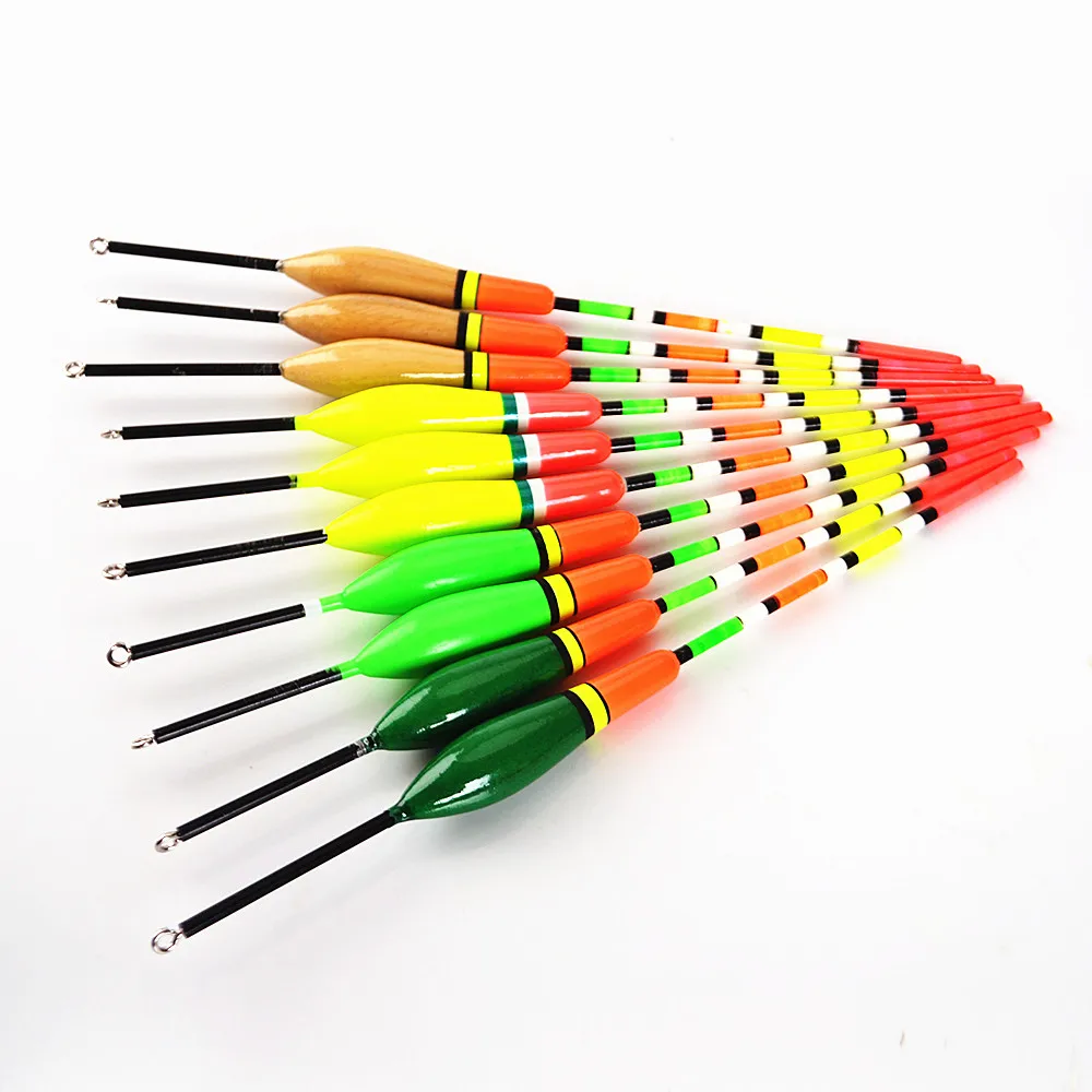NGB 10 Uds. Flotador de pesca de abeto Barguzinsky 2G 5G mezcla de colores Bobber Boyas flotadores accesorios de pesca de carpa - imagen 4