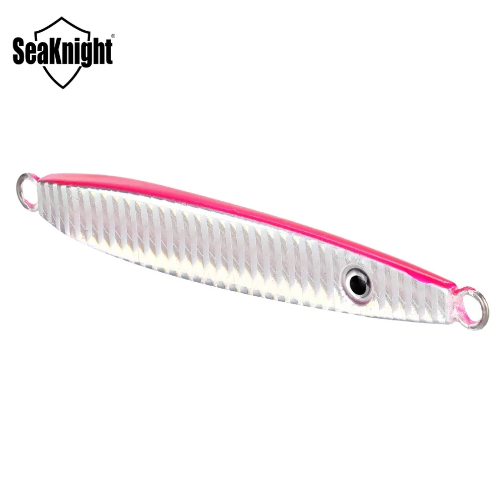 SeaKnight SK304 Jigging 40g 60g 80g 100g 150g 1 pieza plantilla de Metal hundimiento señuelo de pesca Jig cuchara ojos 3D barco pesca aparejos de pesca