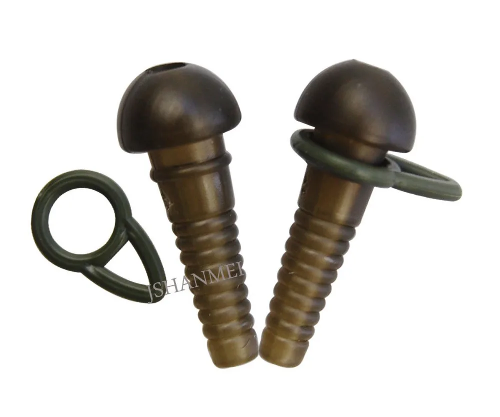 JSM-caja de 80 unids/lote de aparejos de pesca de carpa, Mangas de seguridad, anillos giratorios de cambio rápido para anzuelos de carpa, Terminal de conector - imagen 4