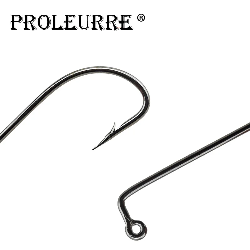 Anzuelo de pesca con púas de acero de alto carbono, anzuelo de tamaño 2 #1/0 #2/0 #3/0 #4/0 #5/0 #, anzuelos de pesca, soporte de cebo para peces, estanque de gusanos, 20 piezas - imagen 3