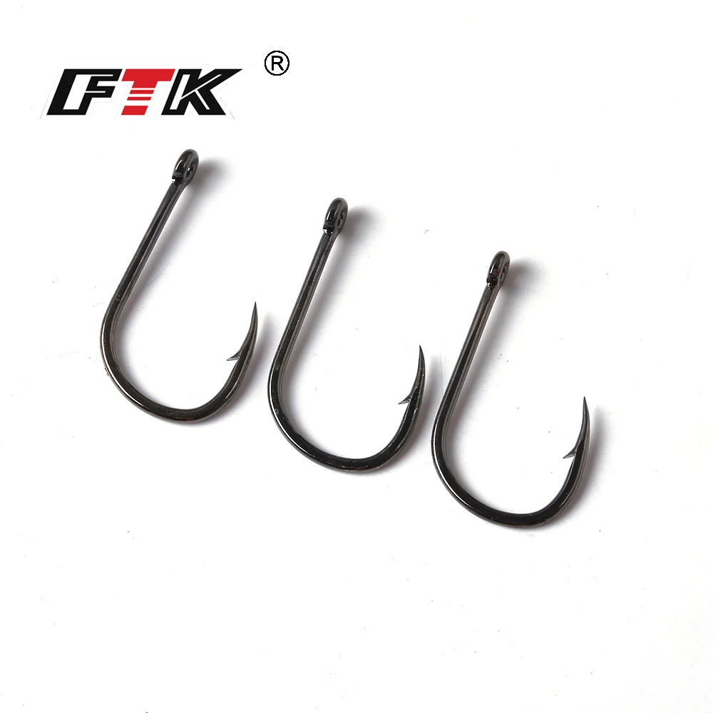 FTK-anzuelos de pesca ISMA 3-12 #, Hi, de carbono, para pesca de carpa - imagen 5