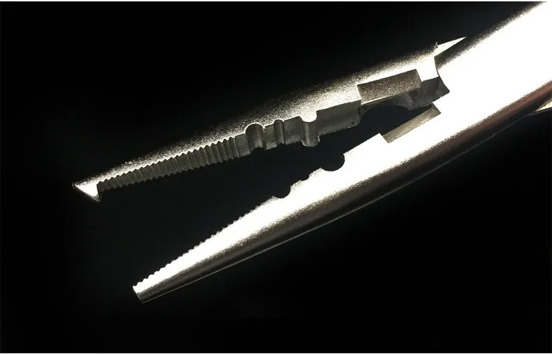 Alicates de señuelo de pesca multifuncionales, níquel blanco, pesca en el océano, línea de corte, cambio de señuelos, ganchos - imagen 2