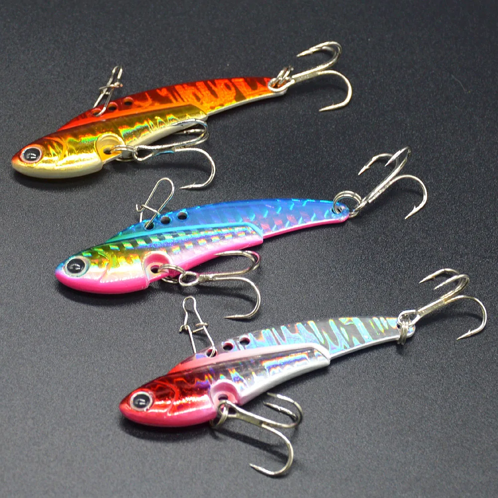 Señuelo de vibración para pesca, todo profondeur de natación, Metal, VIB, Jigging, señuelos artificiales, agua dulce, agua de mar, 20g/6cm, cebo duro, 1 pieza en oferta - imagen 5