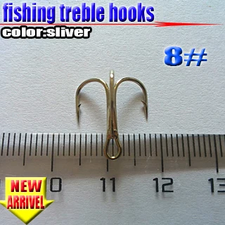 ¡Novedad de 2025! !! producción profesional de fábrica de anzuelos triples tamaño: 8 #    Cantidad de gancho afilado: 200 unids/lote - imagen 2