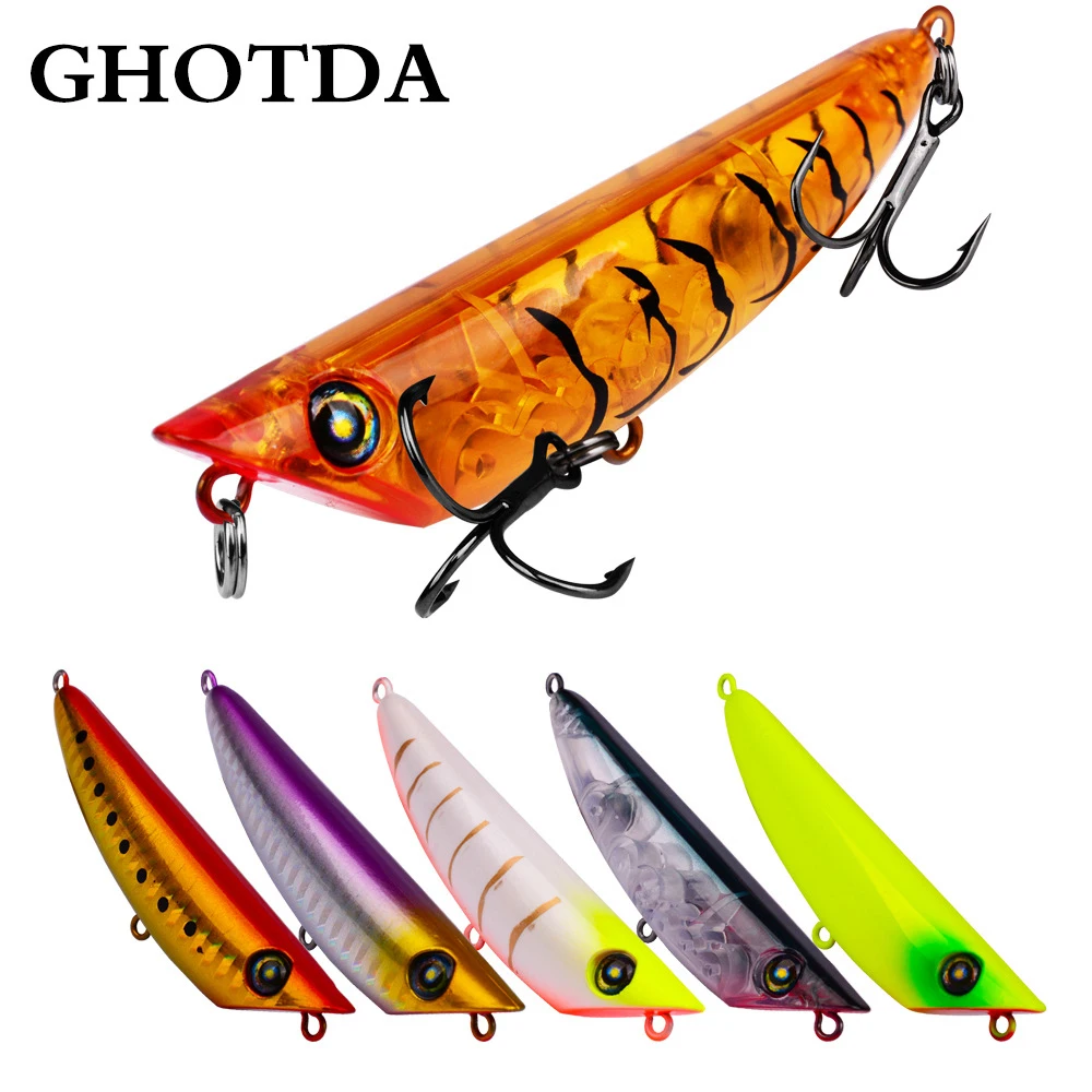 Señuelo de pesca Minnow, 8,4 cm, 8,5g, cebo duro de manivela Topwater, accesorios de pesca artificiales - imagen 2