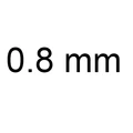 0.8 mm