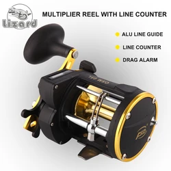 Lizard OSM05L - Carrete multiplicador con contador para arrastre