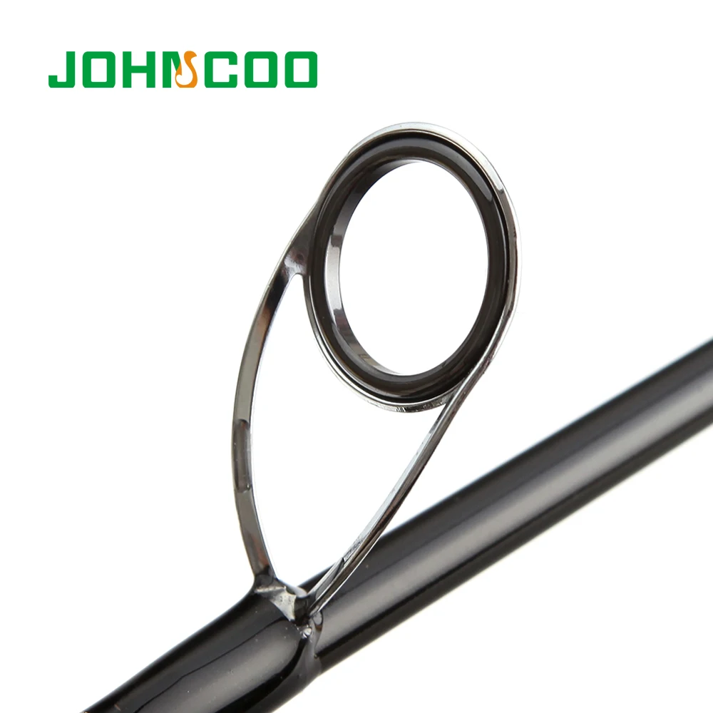 JOHNCOO-caña de pescar de fibra de carbono, herramienta de pesca giratoria de acción rápida, con señuelo sensible de 4 secciones, 2,1 m, 2,4 m, 2,7 m, 5-20g - imagen 3