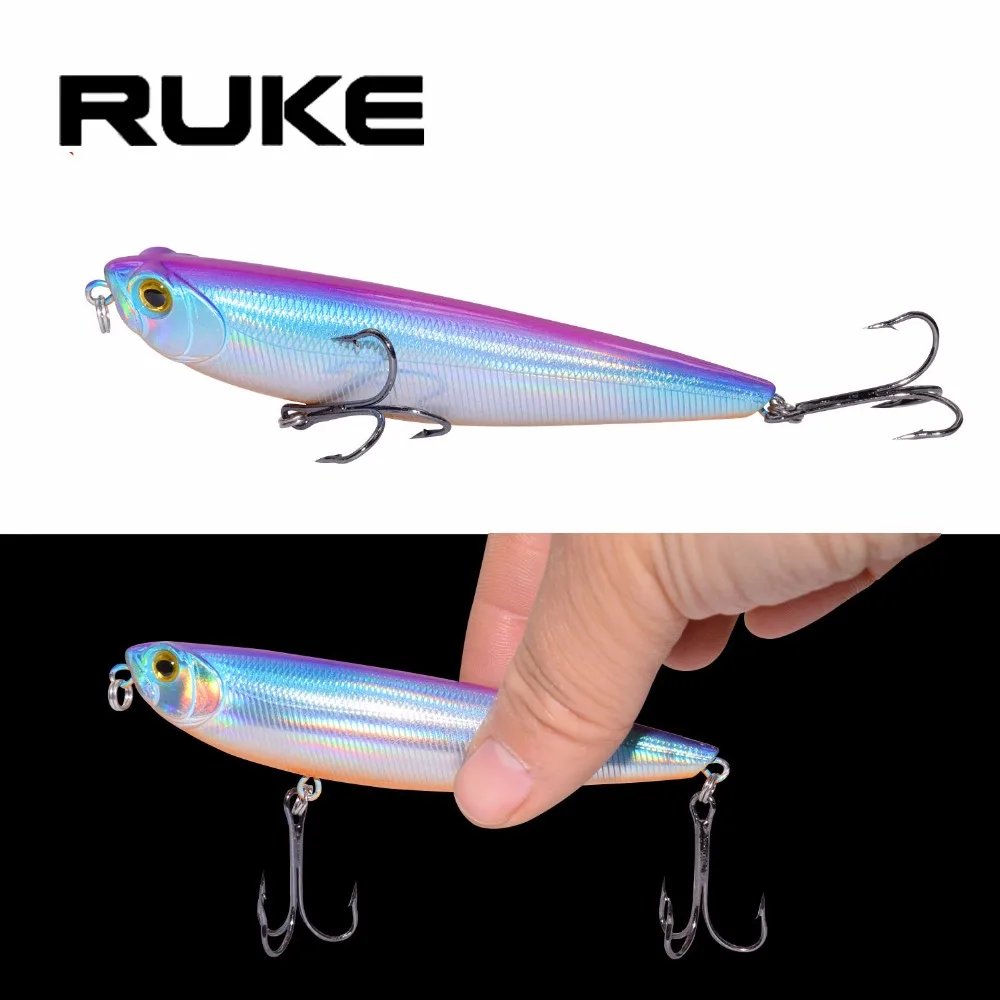 RUKE Señuelos de Pesca con forma de lápiz, cebos artificiales de diferentes colores, 105mm, 14g, Envío Gratis - imagen 3