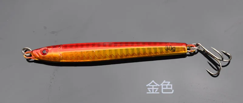 Señuelo de pesca en el océano, plantillas de 30g/9cm, cebo de Metal de fundición larga, señuelos artificiales de plomo de aguas profundas, 1 unidad - imagen 3