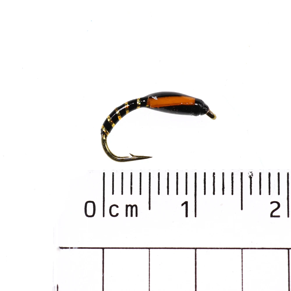Zumbador de Midge epoxi, señuelo de pesca de trucha con mosca de Nymph, cebo de insectos, Hegene, varios colores, 8 piezas, n. ° 12 - imagen 2