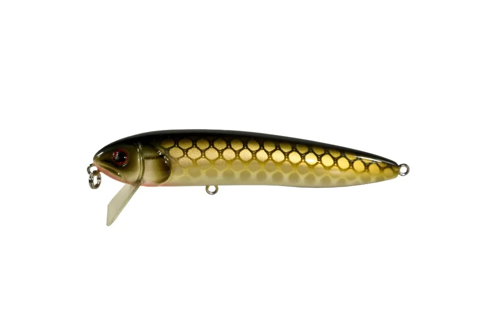 BassLegend pesca agua poco profunda flotante Minnow Jerkbait Bass Pike señuelo 105mm/15g - imagen 5