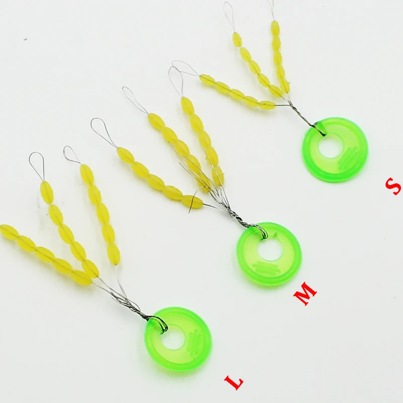 Accesorios de pesca de carpa, cuentas de tope de aparejo, 10 paquetes = 150 Uds., tope para aparejo de carpa, pelo de pesca de carpa, Chod Hannah Rig Pop UP Boilies Stop - imagen 3