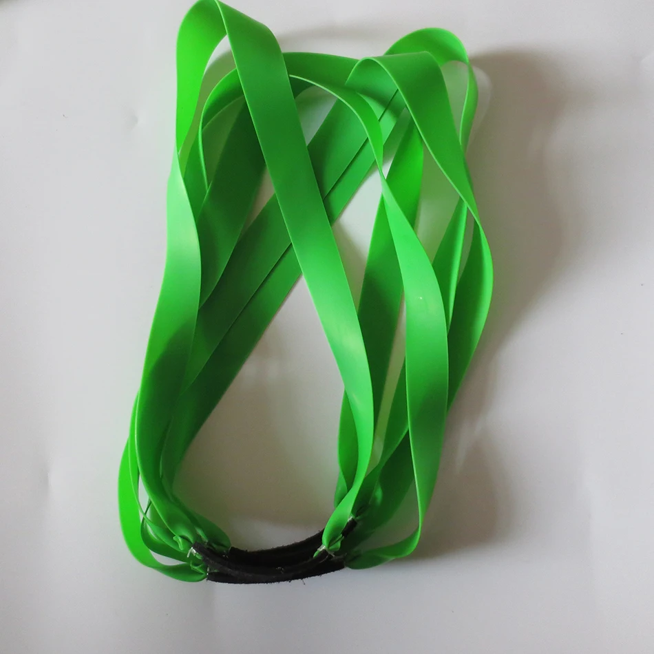 Tira de goma plana para tirachinas, goma de látex de 0,65mm de grosor, color verde, 10 unidades - imagen 5