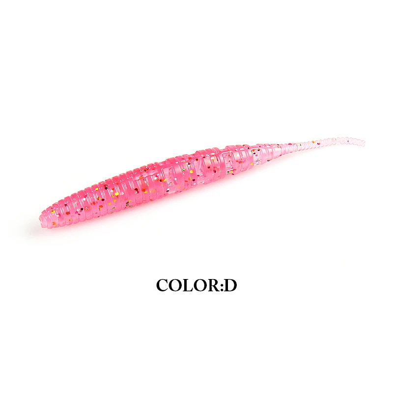 2019 Pesca supercontinente suave 9 CM/10 Uds señuelos de gusano cebo de Pesca en hielo suave Polaris hundimiento señuelo Pesca aparejos de Pesca baratos - imagen 5