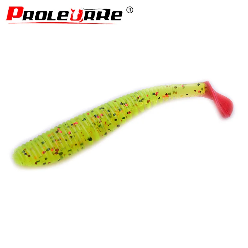 10 unids/lote Wobblers Señuelos de Pesca 75cm 2,8g Easy Shiner Swimbait cebo suave de silicona doble Color carpa Artificial señuelo suave PR-051 - imagen 3