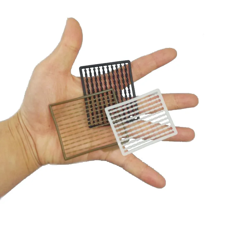 JSM-aparejos de pesca de carpa, aparejo de pelo, cebo, mancuerna, topes, tapón, extensor de pelo, herramientas de carpa, colores mezclados, 10 Uds./lote - imagen 2