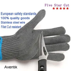 Aventik-guantes de pesca de alambre de acero inoxidable, herramienta resistente al corte, el mejor, 1 ud.