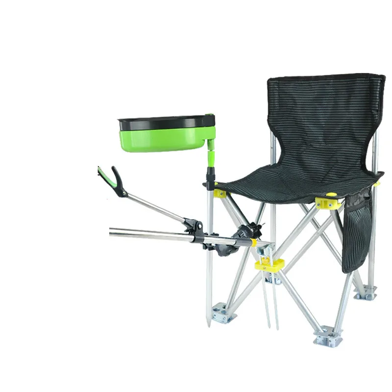 Silla Plegable multifunción para pescar, taburete Plegable portátil, equipo de pesca - imagen 2