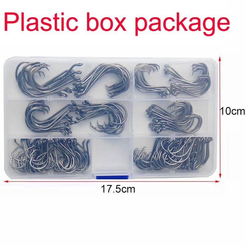 Anzuelos de pesca de acero con alto contenido de carbono, aparejos de pesca de agua salada, 180, piezas, 7384 - imagen 5