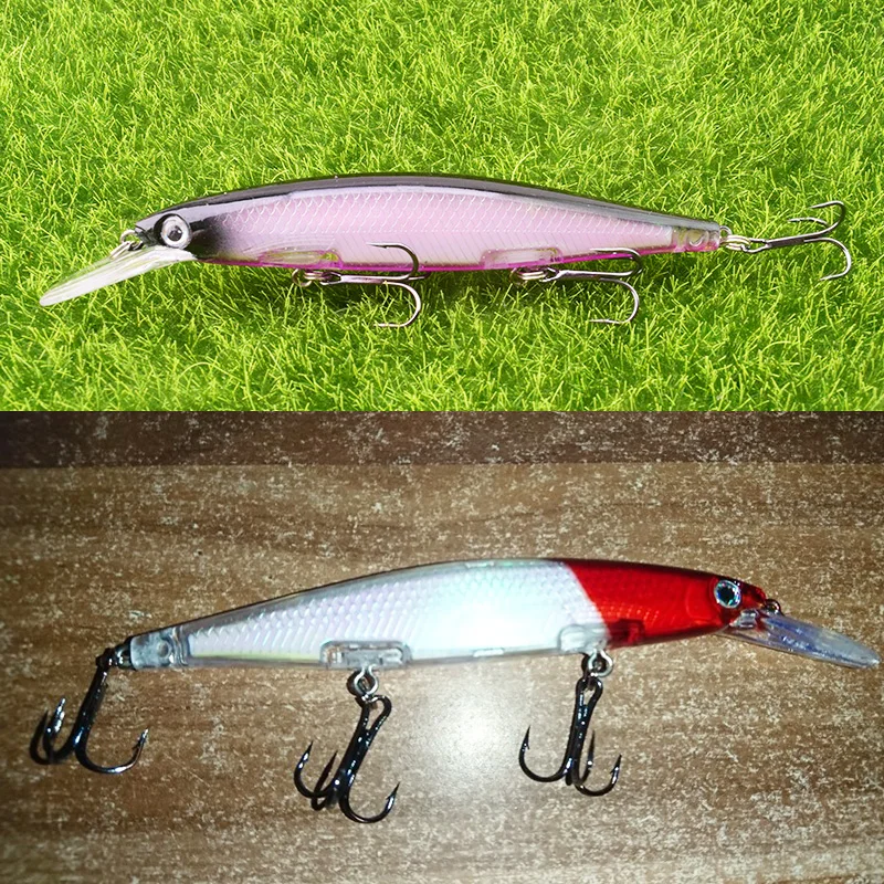 WDAIREN-señuelo de Pesca Artificial, cebo duro Wobblers Crankbait, señuelos de lubina, aparejos de Pesca de suspensión, 12,5 cm, 12,5g - imagen 3