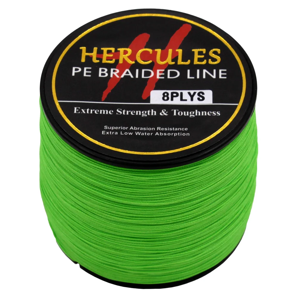 Hercules-sedal de pesca trenzado de PE, tejido de pesca en agua salada, extremo, superfuerte 100%, superpotencia, 8 hebras, 300m - imagen 4